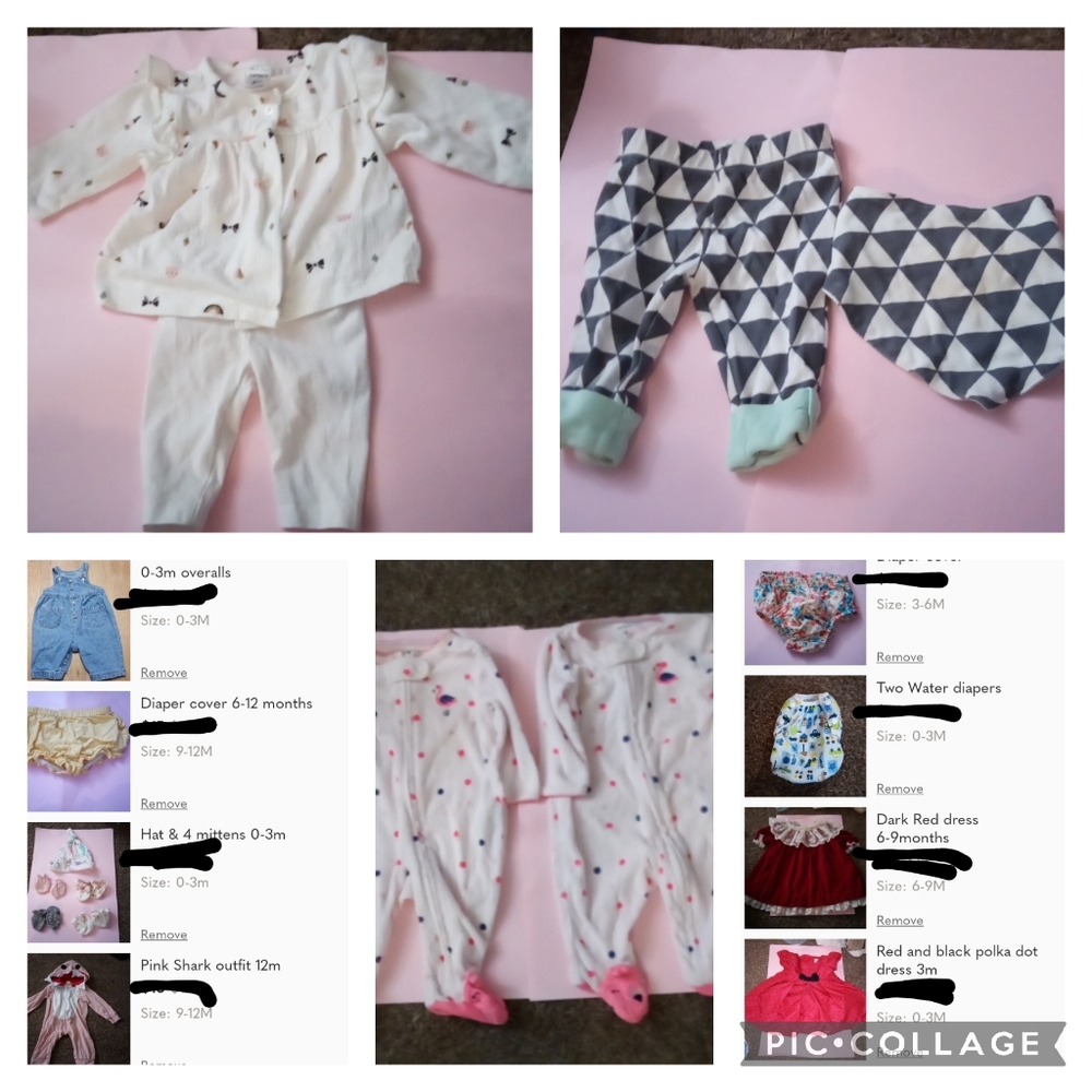 27 item 0-12 girls month mystery box